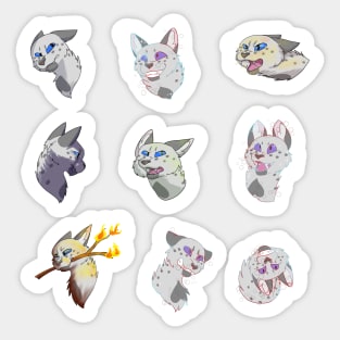 Edgy Ashfur Expressions Sticker